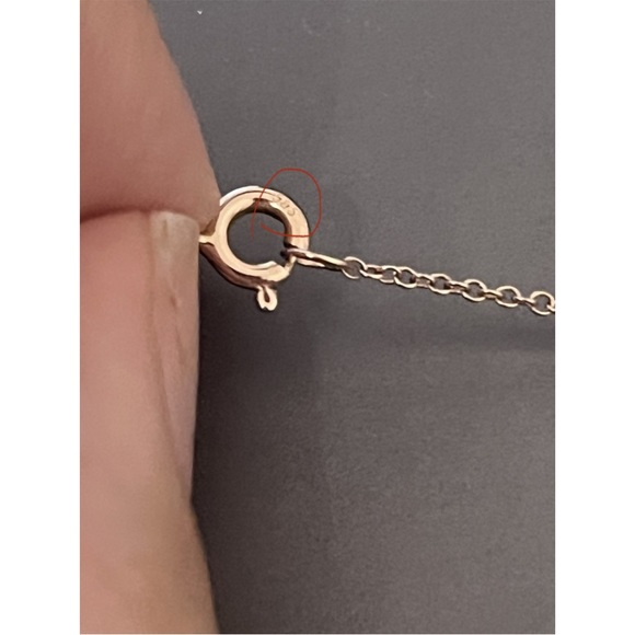 14K ROSE GOLD INFINITY PAVÉ NECKLACE - Picture 6 of 15